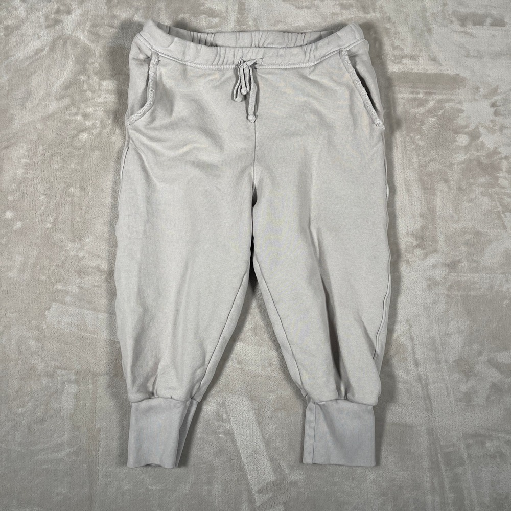 Frank & Eileen Women's Joggers Tee Lab Cropped Drawstring Pull On S Gray
